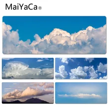 MaiYaCa My Favorite голубое небо и белые облака противоскользящие прочные силиконовые компьютерные коврики размер для 30x60 см 30x90 см резиновый коврик для мыши