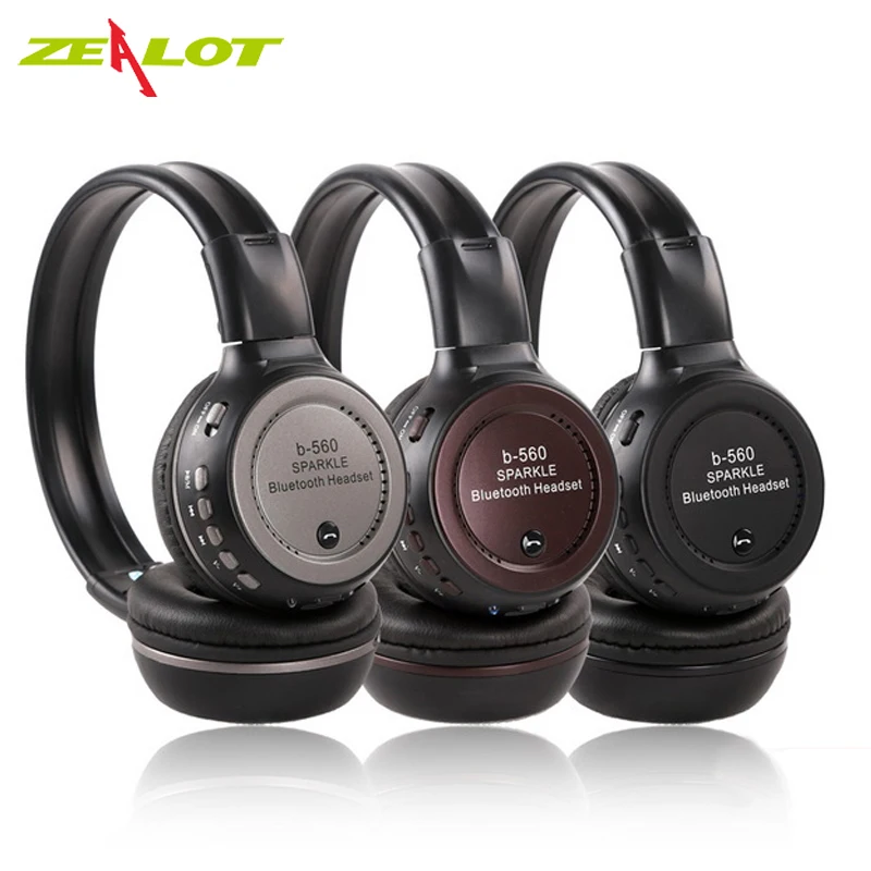 ZEALOT B560 Bluetooth Headphones Stereo Headset Bass Earpods With Mic HD Hifi Earphone TF Card for IOS Iphone Samsung Xiaomi HTC |