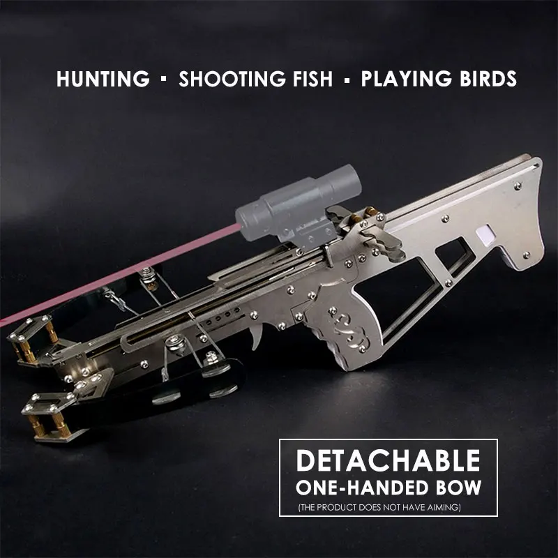 

Powerful Fish Catapult Crossbow Steel Shooting Toys Hard Durable 6 Arrows Sling Training The Bow
