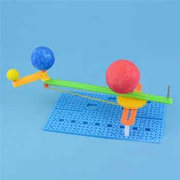 

Hademade Puzzle DIY Science Assembled Toy Creative Physics Teaching Resources Small Gizmo Simple Sun Earth Moon Model For Kids