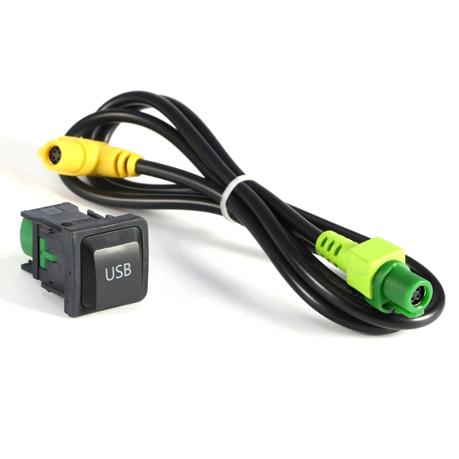 Автомобильный Аудио Видео RCD510 RNS315 aux USB кабель адаптер переключатель вилка чехол