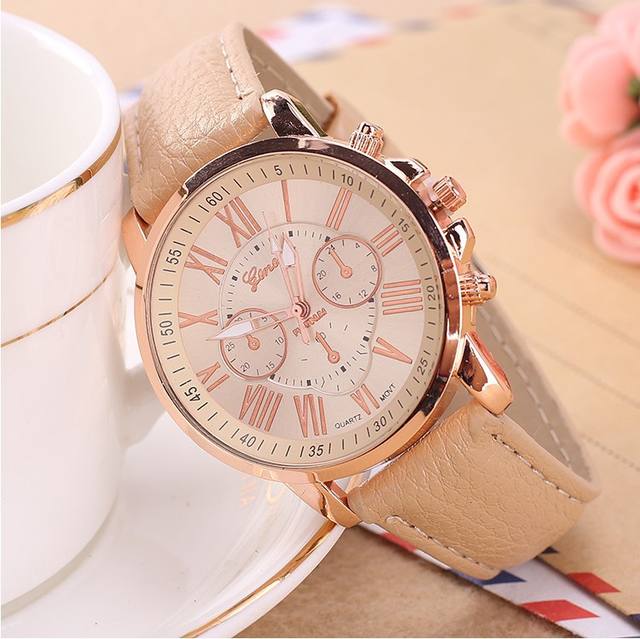 Luxury Brand Leather Quartz Watch Women Men Ladies Fashion Bracelet Wristwatches Clock relogio feminino masculino