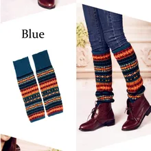 Женские зимние длинные носки выше колена вязать крючком для ног гетры женские носки гетры