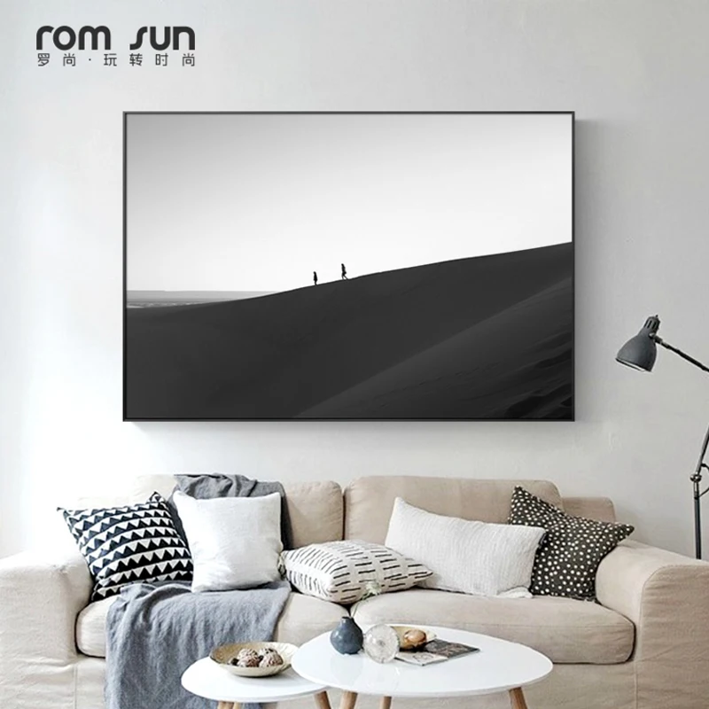 Abstract Snow Landscape Desert Canvas Painting Wall Art Picture