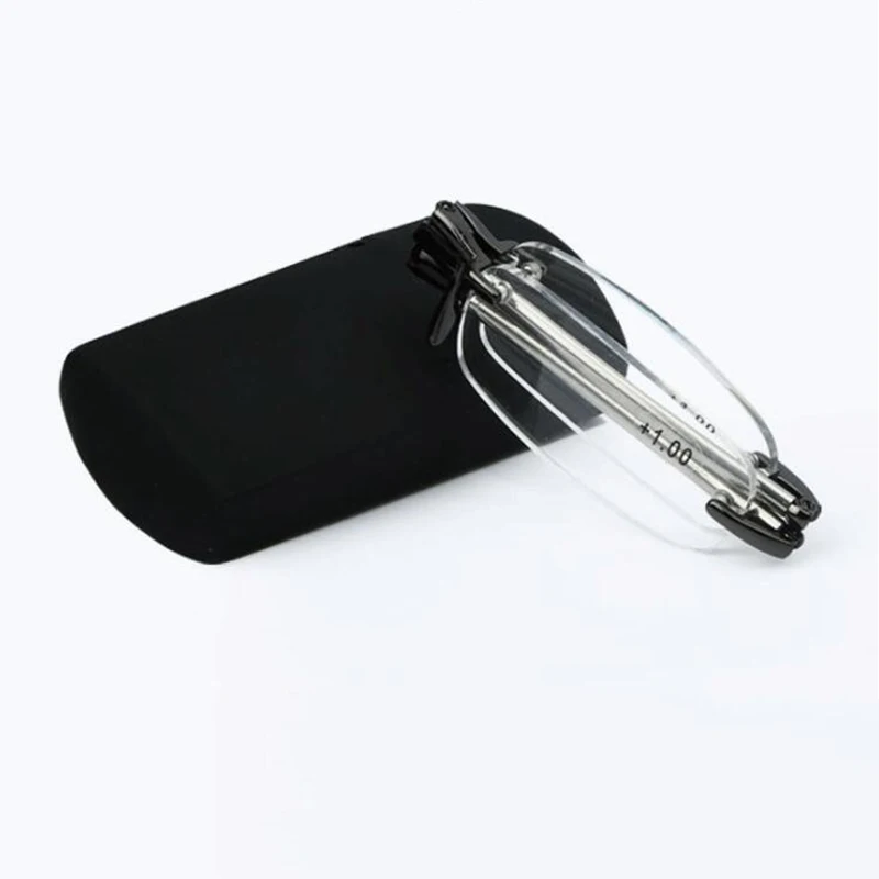 

2018 New Fashion Anti Fatigue Rimless Foldable Reading Glasses Women Men Presbyopic Hyperopia Eyewear Folding Reader Oculos A1