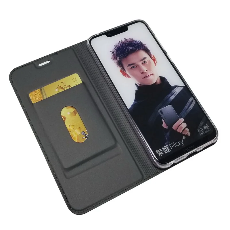 

For Huawei Honor Play Case Flip Cover Magnetic Leather Wallet For Honor 8X 8A 10 Lite Phone Cases Ultra Thin Businesss Card Slot