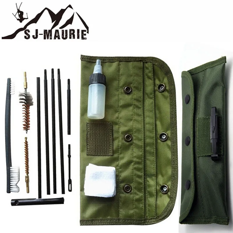 

Hunting Rifle Cleaning Kit Set 10 Pcs Outdoor Hunting Equipment M16 Gun Rifle Cleaning Set Holster Verdeckt