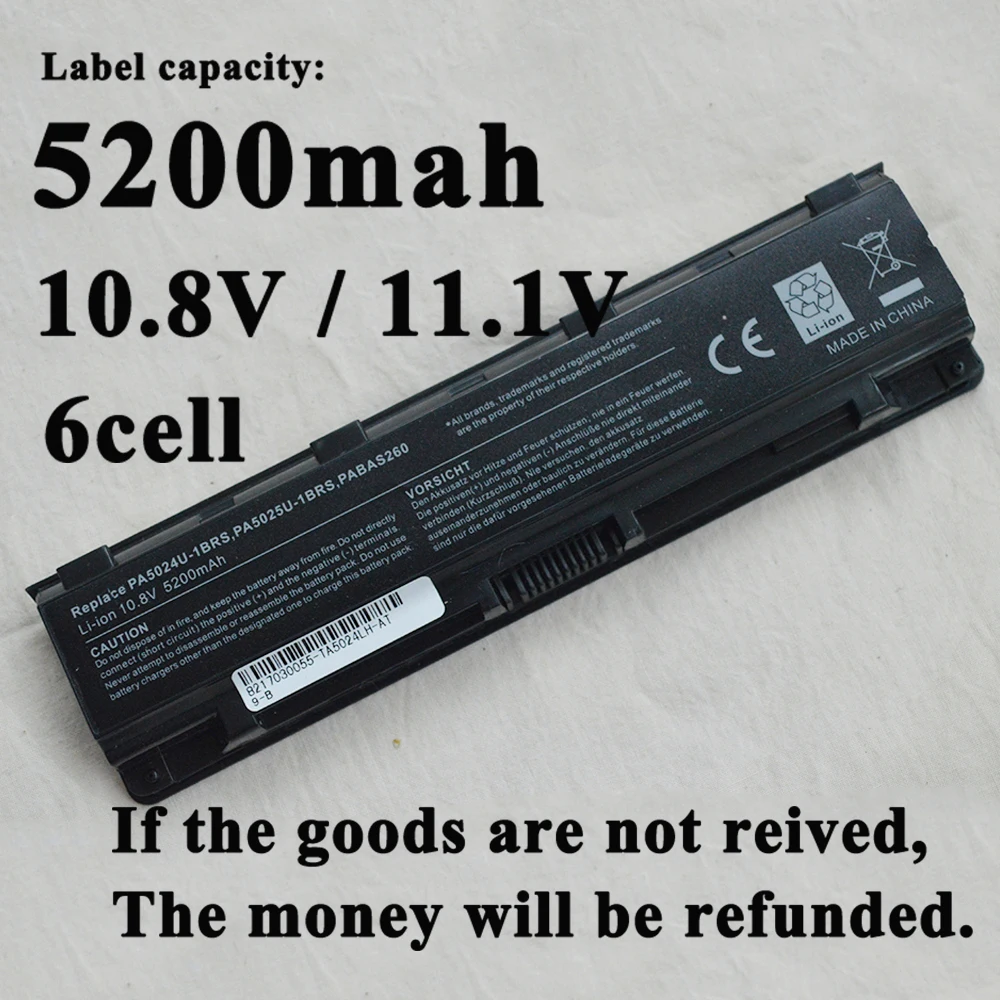 

rechargeable laptop Battery for Toshiba Satellite C850 C850D C855D C855 PA5023U-1BRS PA5024 PA5023 PA5024U C870 C875 PABAS262