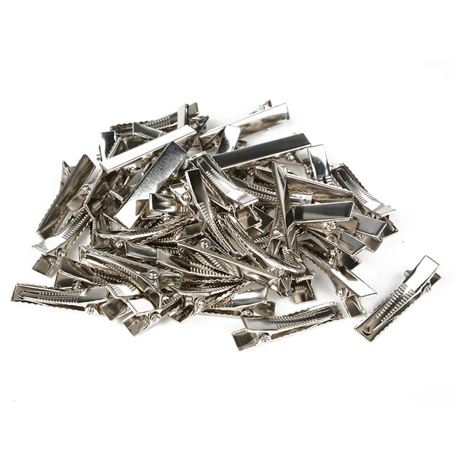 50pcs Metal Hair Alligator Clips 35mm/40mm/45mm/55mm/65mm/75mm For Hair Style Tools Accessories