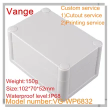 1 шт./лот малых форм сделаны нечувствительными водонепроницаемый IP68 ABS пластик распределительная коробка shell 102*70*52 мм для профессионального уличное устройство