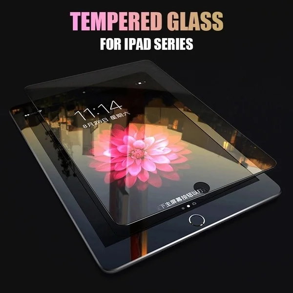 

9H Tempered Glass For iPad 2 3 4 5 6 Air Air2 Mini 1 2 3 4 Screen Protector Tablet Protective Film Glass Guard