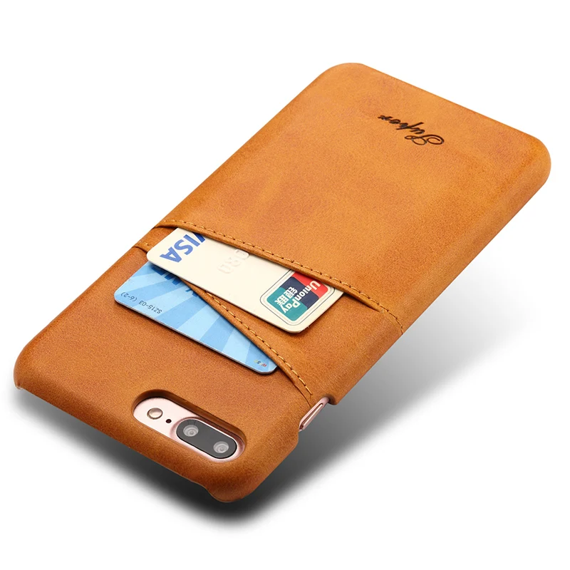 

Luxury PU Leather Wallet Case For iPhone 7 Case Plus iPhone 6 Case 6s Plus Business Card Holder Back Cover Phone Cases For Men