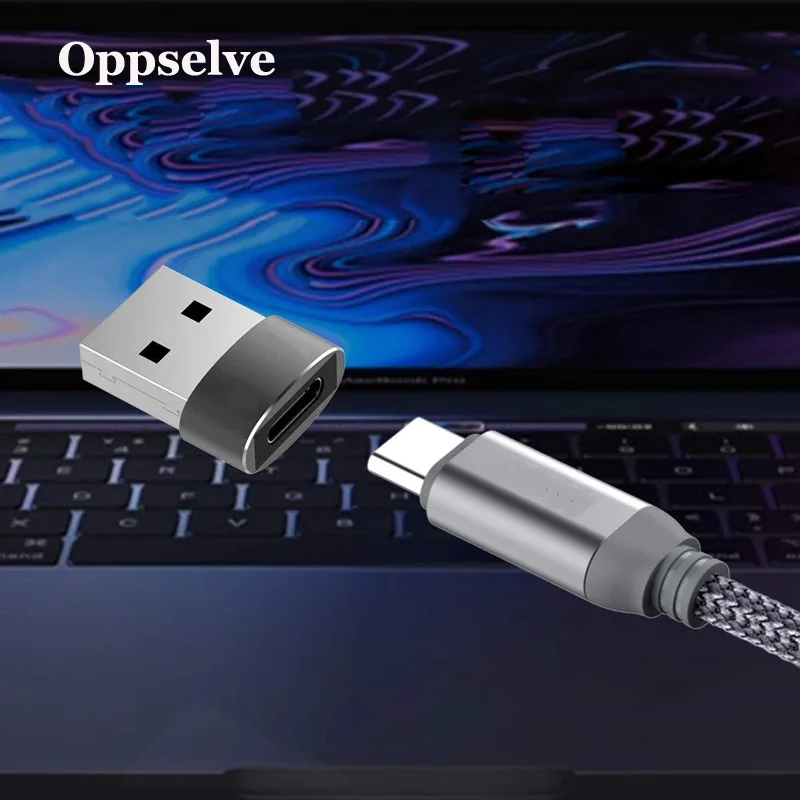 

Oppselve USB Male to USB Type C Female OTG Adapter Converter Type-c Cable Adapter For Macbook Nexus 5X Oneplus 3 2 USB C Charger
