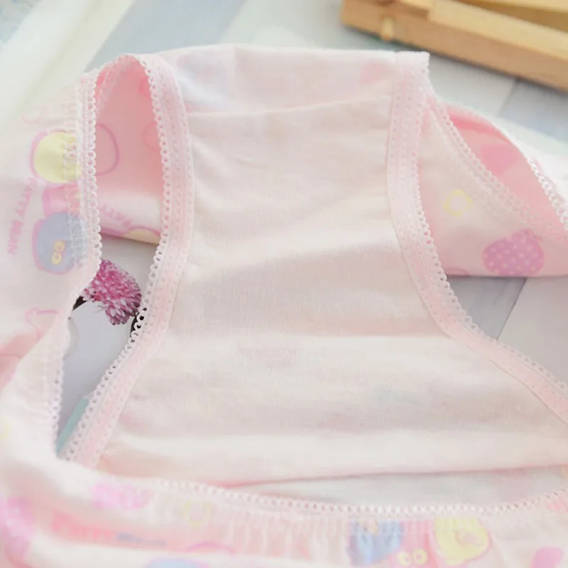 6pcs/Set Baby Panties Cotton Kids Underpants Baby Girl Print Briefs Panties For Girls Children's Underpants Random Color