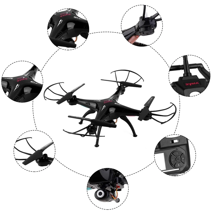 

Mini Quadcopter Drone FPV 0.3MP Camera Headless Function For Syma X5SW RC Flying Helicopter Toys YH-17