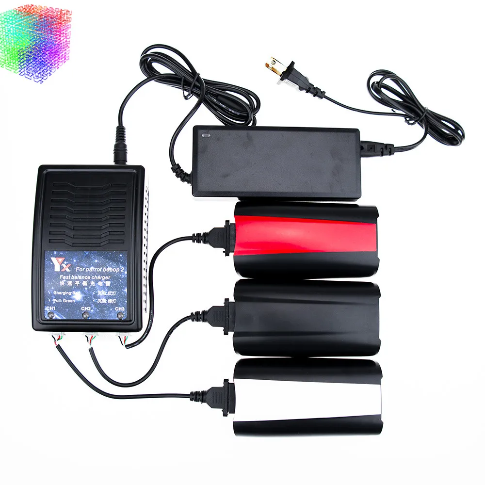 Parrot Rc Drone 3100MAH battery 3pcs and charger 11.1 V 21.6A Lipo battery Bebop Drone 2 Quadcopter parts