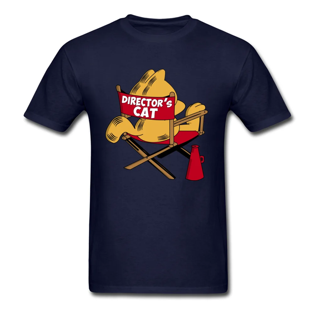 cosie Short Sleeve Tops Shirt VALENTINE DAY O Neck 100% Cotton Men T-Shirt Directors...Cat cosie Tee Shirts Oversized Directors...Cat navy