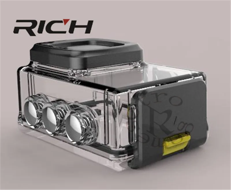 DHL 10 шт./лот RICH Action Camera Ultra HD4k 8MP Wifi 170 градусов Подводная Водонепроницаемая 30M Cam Remote