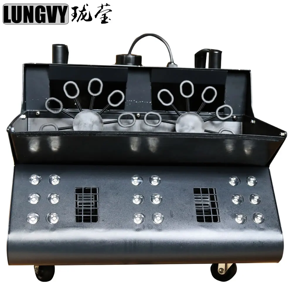 Free Shipping 2000W DMX Control RGB Big Bubble Machine High Power