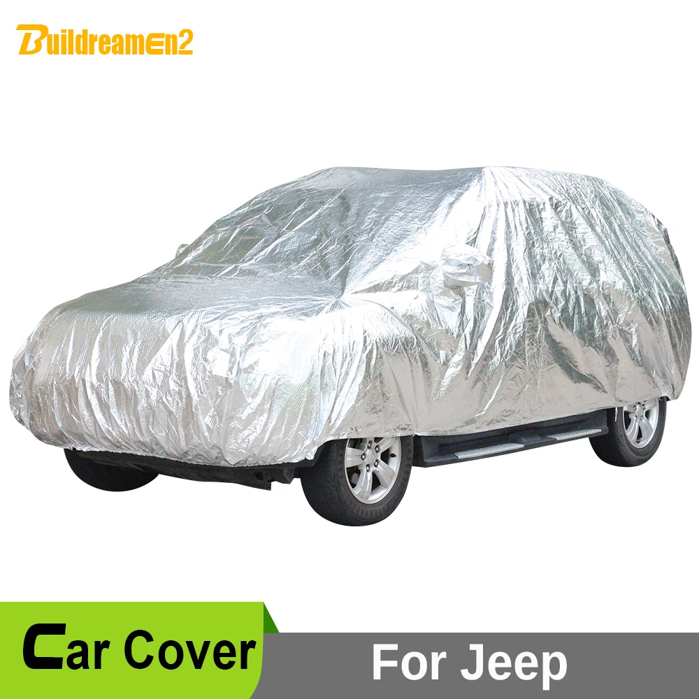 

Buildreamen2 For Jeep Commander Patriot Liberty Car Cover Sun Rain Snow Hail Scratch Protective Waterproof Car Covers Dust Proof