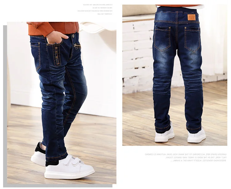 3-10 y child winter pants for boys jeans kid denim pants spring autumn boy clothes children elastic jeans warm trousers 10 years (16)