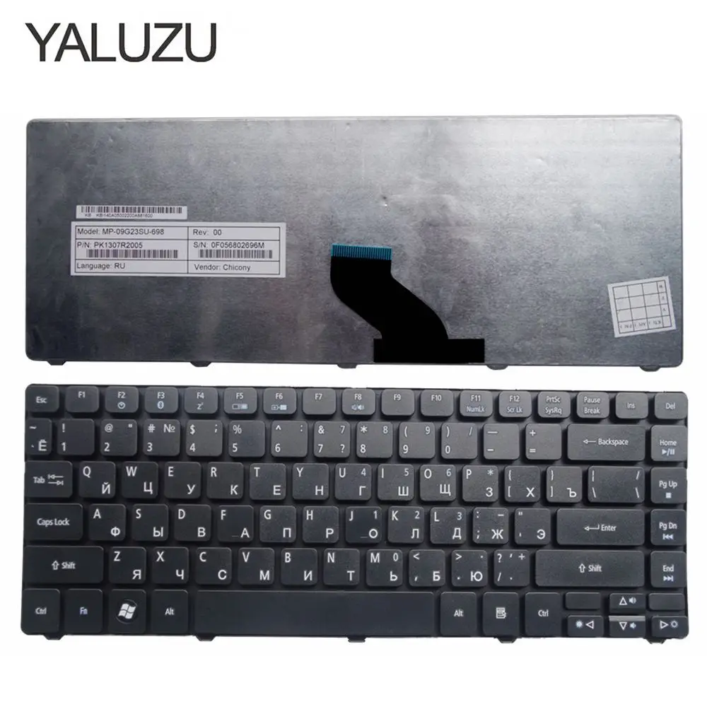 YALUZU Русский Клавиатура для ноутбука Acer Aspire 4736 4736G 4738ZG 4746 4739Z 3820TG 3810TG 3810 т 4750 г 4743 г 5942 5942 г 3810 RU