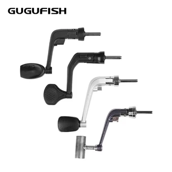 

GUGUFISH Fishing Reel All Metal Spinning Reel Fold Rocker Arm Wooden Crank Handle