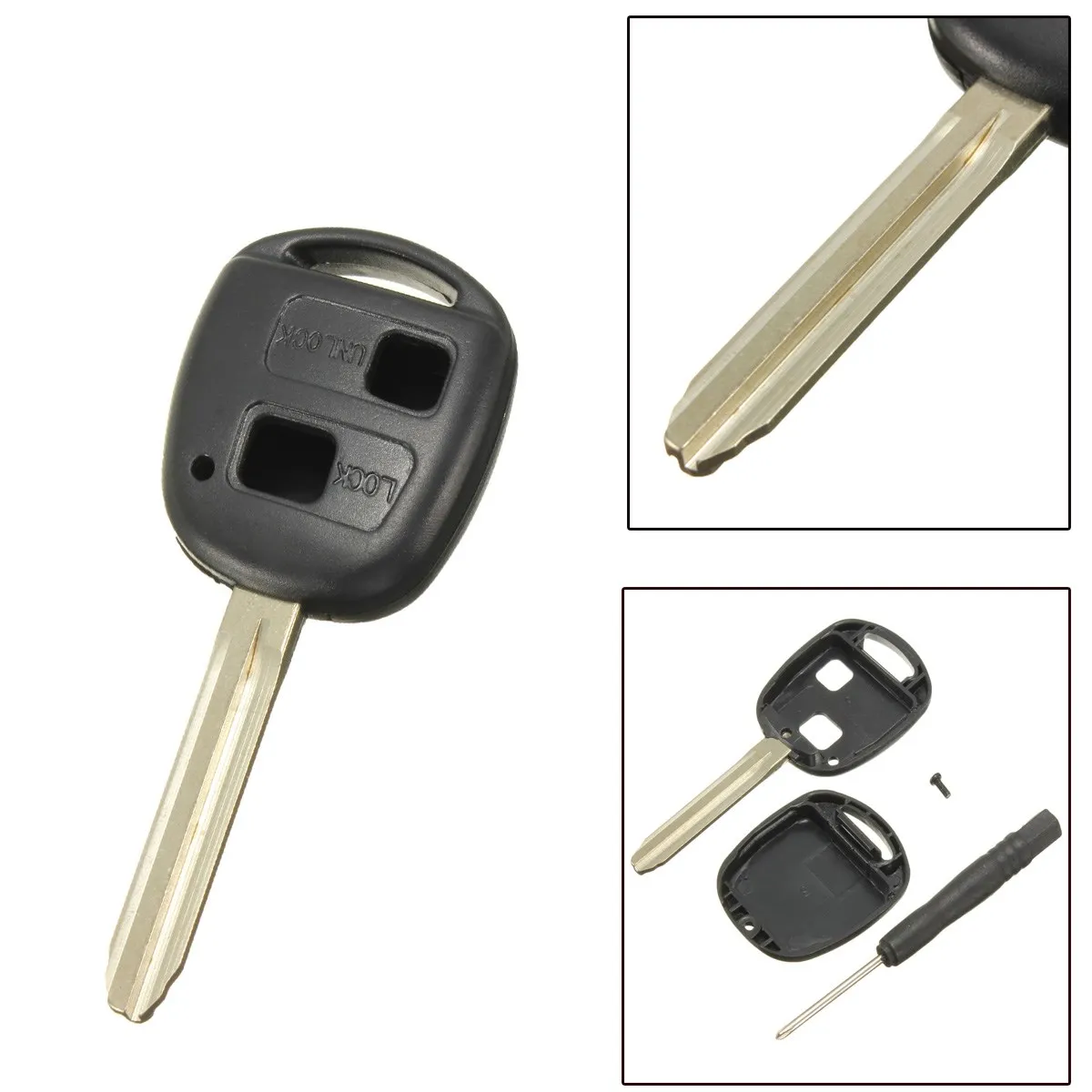 

2BNT Key Case Shell Case CLBT/C/245/2002 For Toyota Avalon Camry Corolla Yaris Rav4 Matrix