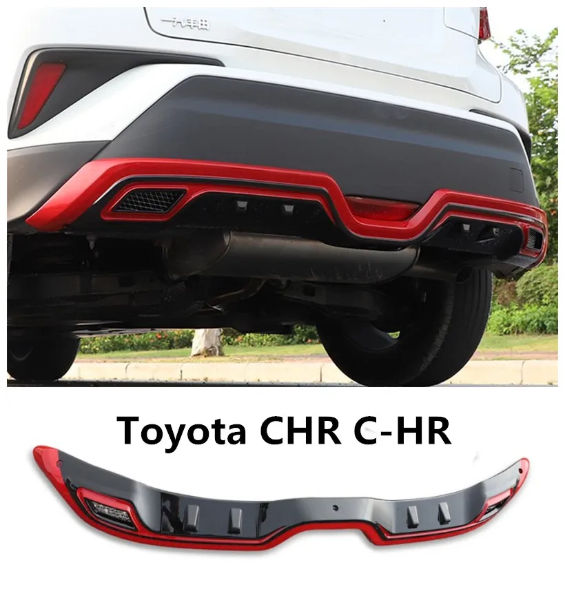 

For TOYOTA C-HR CHR 2016 2017 2018 2019 Rear BUMPER GUARD Diffuser Protecto Skid Plate Auto Accessorie