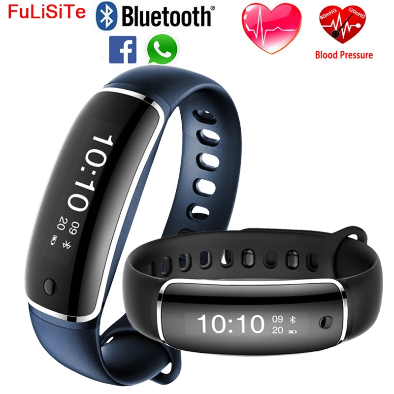 M4 Blood Pressure Bracelet Fitness Watch Heart Rate Sensor Activity Tracker Bluetooth 4 0 Waterproof Call