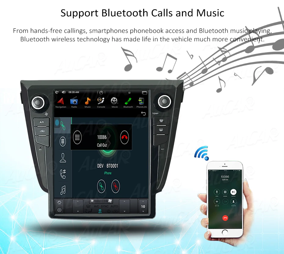 Cheap Tesla style Android 7.1 Car Radio GPS Navigation for NISSAN X-TRAIL 2014 2015 2016 2017 2018 Stereo Multimedia Headunit 13