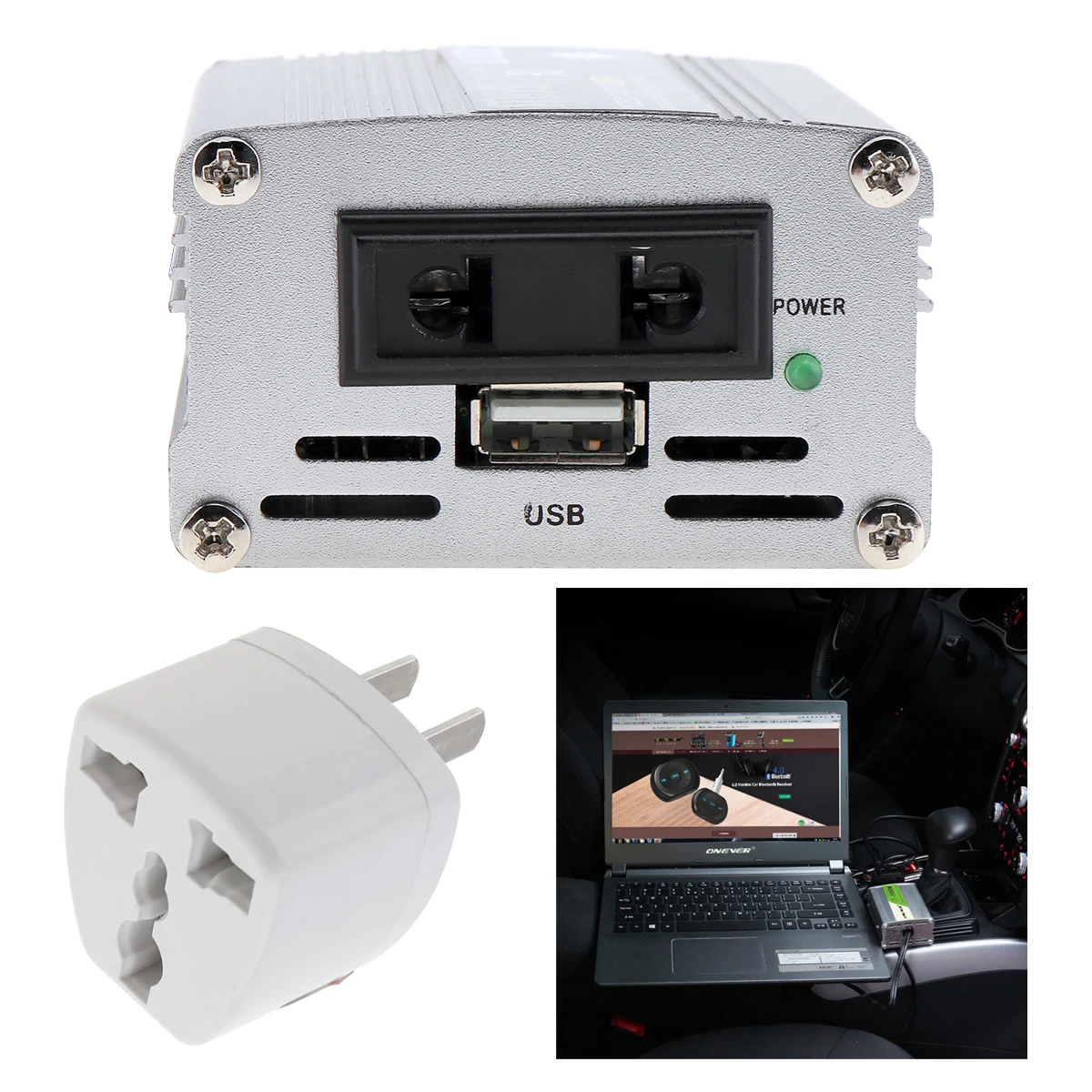 Samochodowa przetwornica napięcia DC 12V 24V do AC 220V 110V 150W mobilna Auto pojazd konwerter mocy samochodu transformator ładowarka na akumulator samochodowy Samochodowa przetwornica napięcia DC 12V 24V do AC 220V 110V 150W mobilna Auto pojazd konwerter mocy samochodu transformator ładowarka na akumulator samochodowy