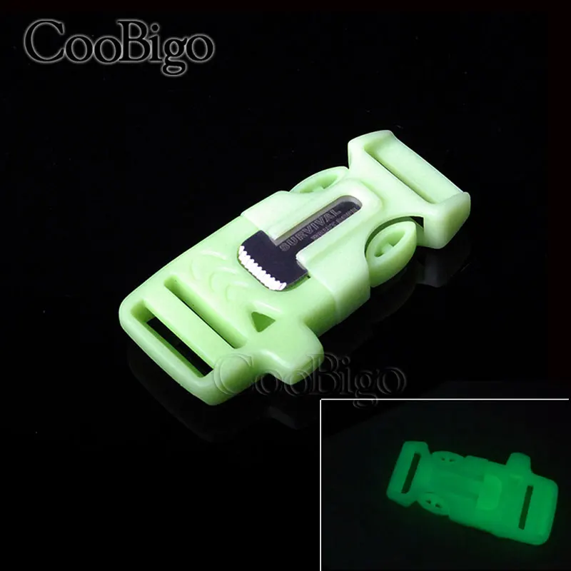 10 шт. изогнутая и плоская 3/8 &quot5/8&quot 3/4 &quotбоковая пряжка свисток светится в