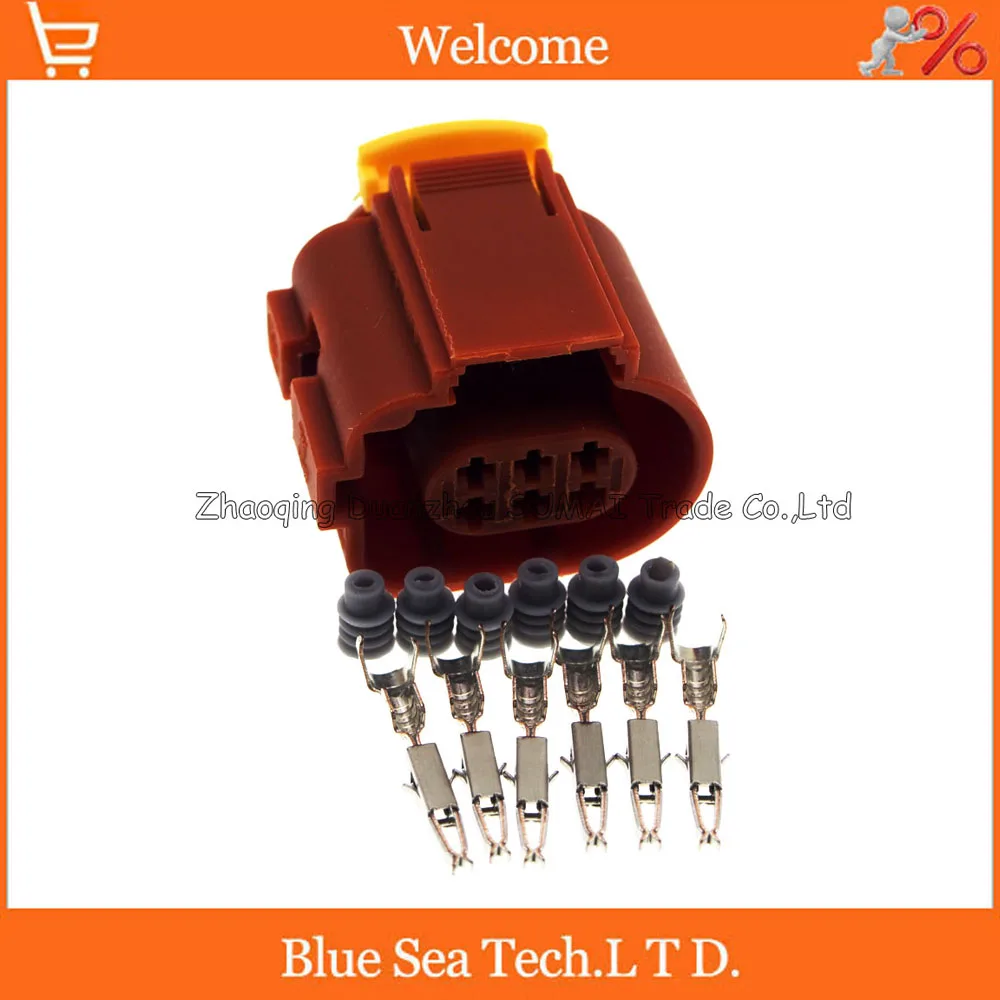 

6 Pin female 1.5mm Oxygen sensor plug connector for Hyundai, KIA,Malibu.
