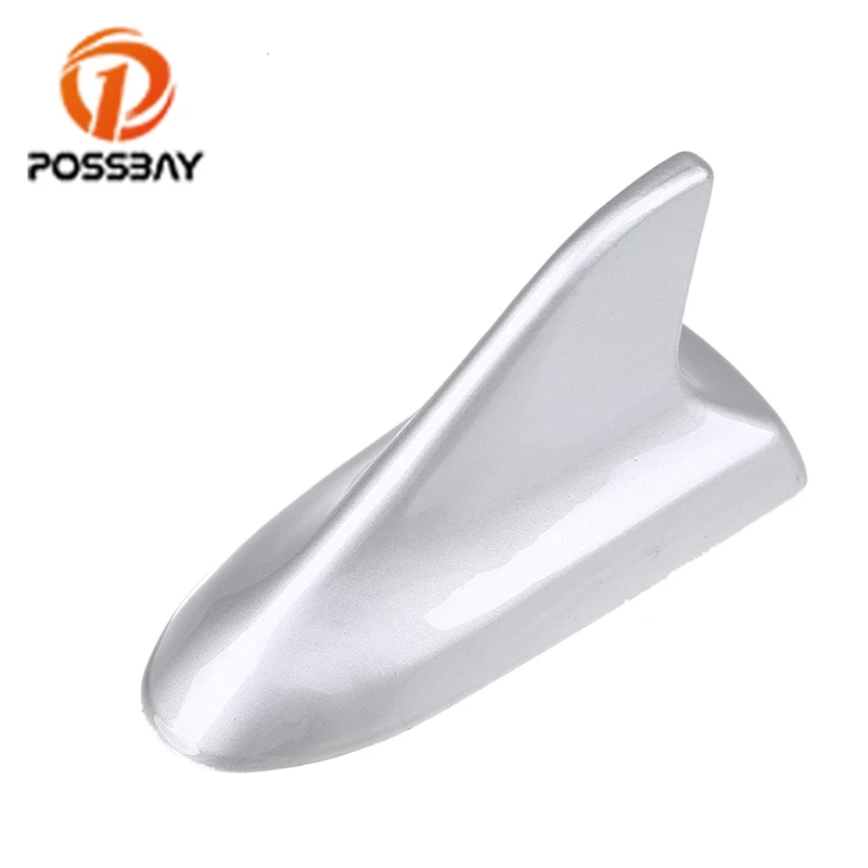 

POSSBAY Sliver Car Shark Fin Antenna Automobiles Roof Aerial Decoration for Hyundai Mazda VW Audi Universal Auto Stickers Decals