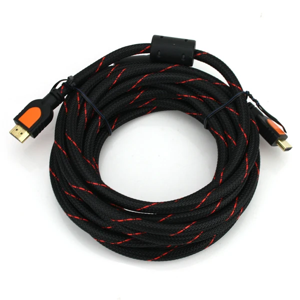 Best Gold Plated 1080P 16.4FT 5M HDMI Cable Male to 1.4V 3D For HDTV DVD PS3 Wii Xbox Blu-Ray free shipping |