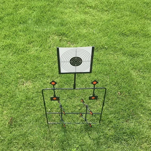 Старшие Airgun Spinner/Plinking Target с 12 планками(поставляется с 20 Бумажная мишень) охотничья мишень