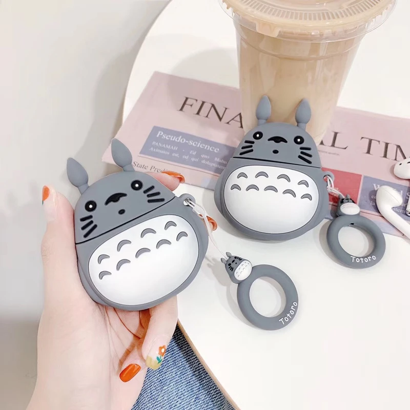 Airpods 1 2 милый чехол с японским мультяшным рисунком Tonari No Totoro смешной наушник для