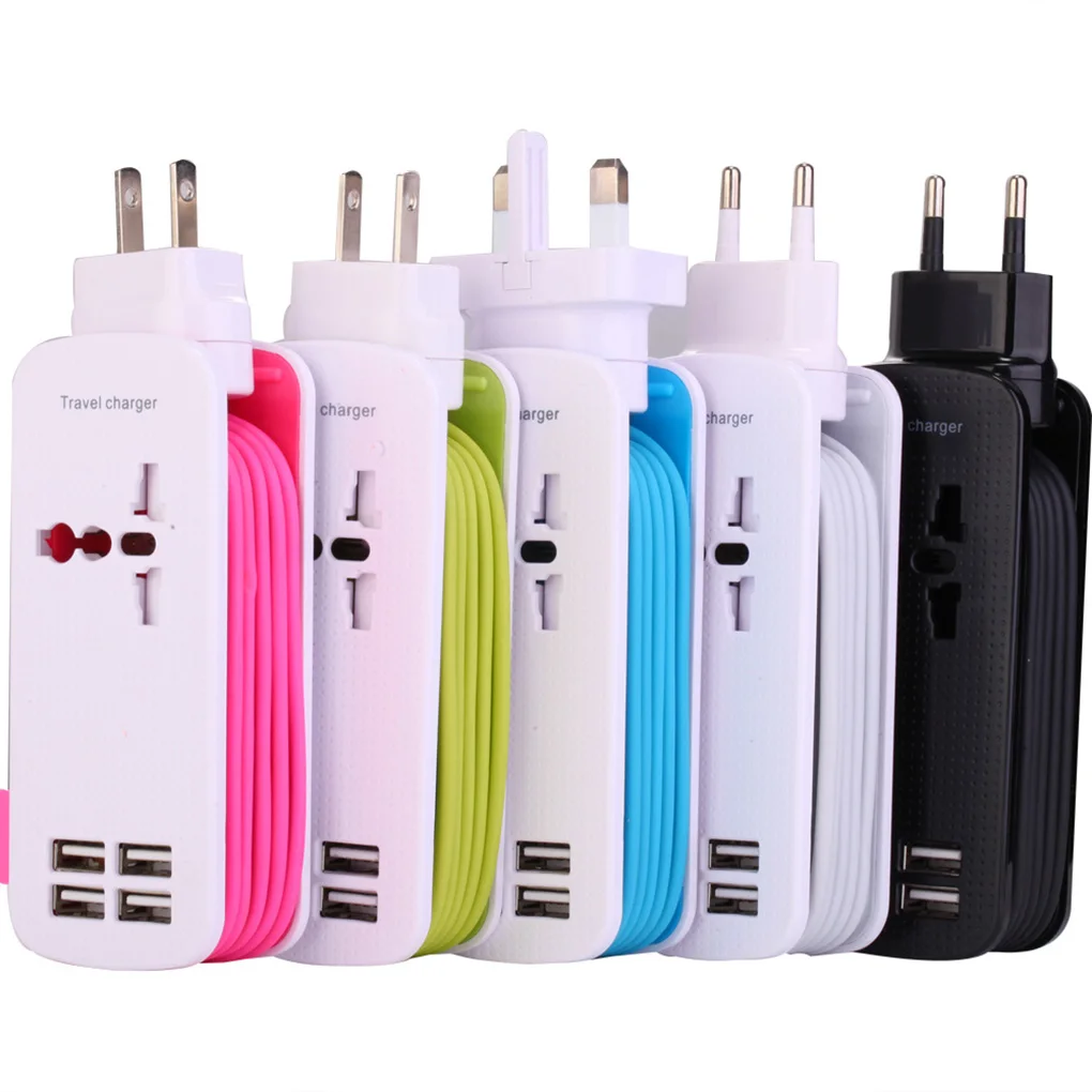 

USB Charger Charging Station Power Outlet Power Strip Socket 110v-220v Worldwide Input 5V 1A/2A 1.5m Power Cord
