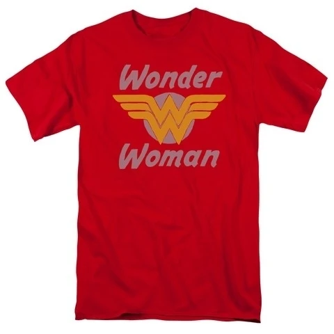 Trevco Dc-Wonder Wings - Short Sleeve Adult 18-1 Tee - Red 4X