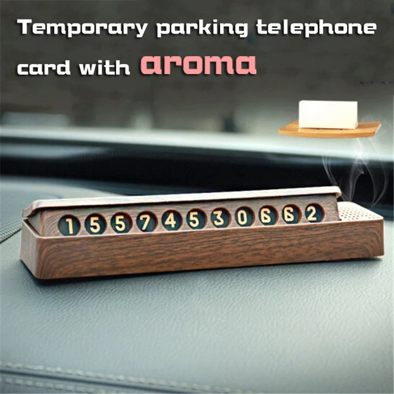 

Car Temporary Parking Card Phone Number Card Plate Telephone Number Park Stop