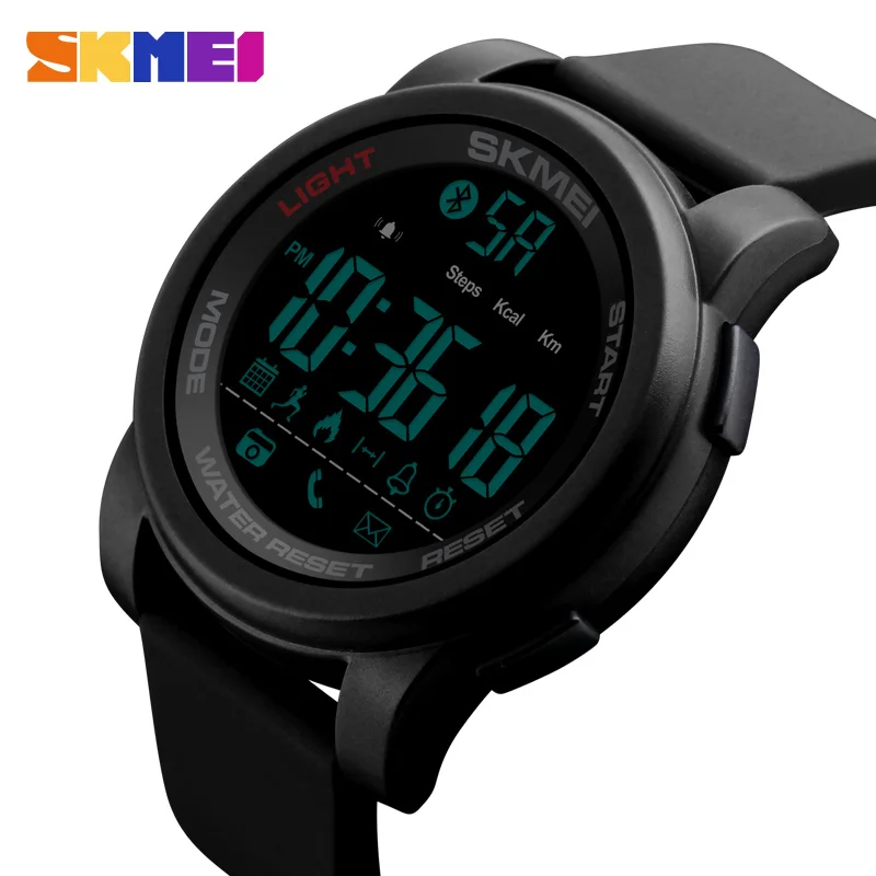

SKMEI Smart Watch Men Sport Digital Watches Multifunction Buletooth 5Bar Waterproof Fashion Sport Watch reloj hombre 1442