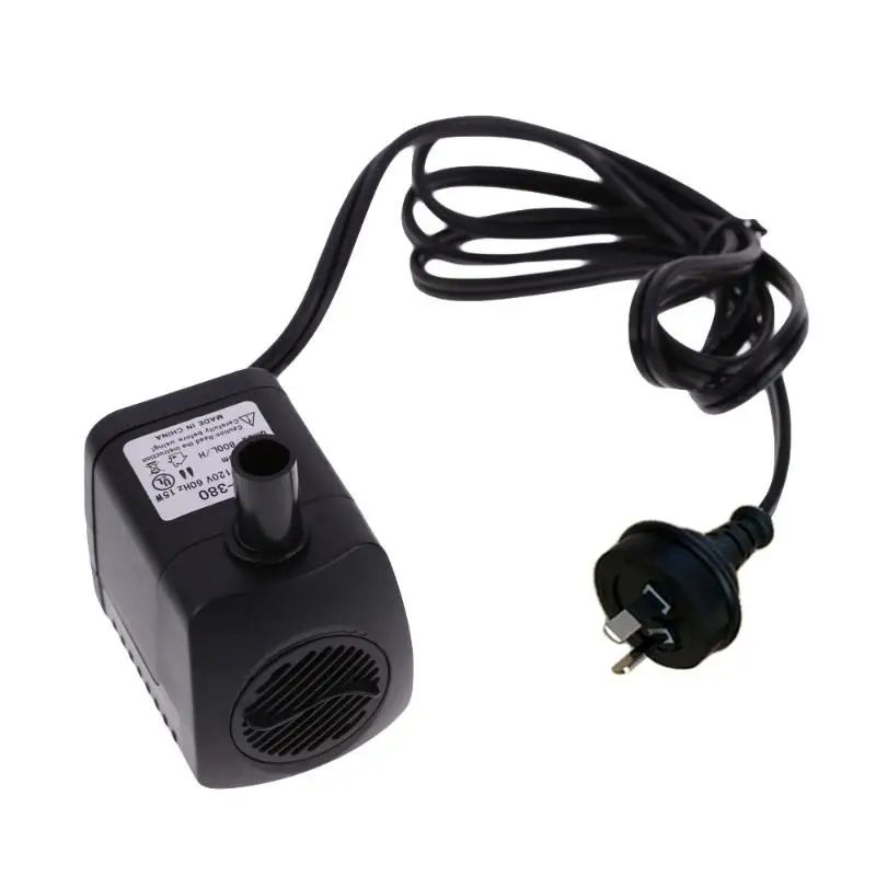 Мини AC 110 V 220 V 1,6 m 800L/H 15 W погружной водяной насос аквариум