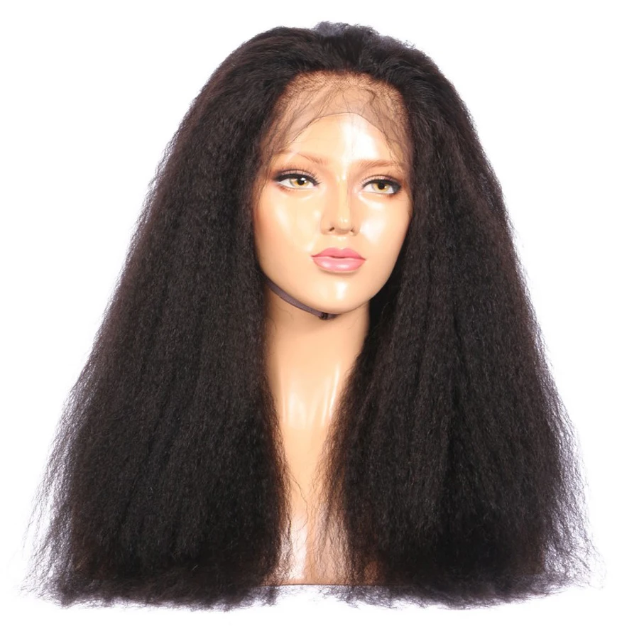 kinky straight wig human hair wigs (5)