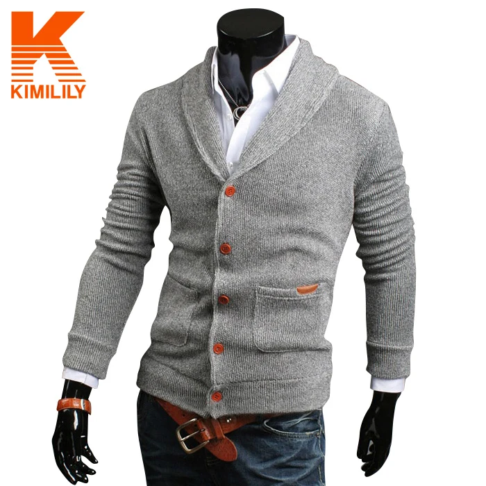 Brand Autumn Men long sleeve sweater Colourful V collar