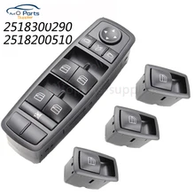 Para Mercedes-Benz ML GL A2518300290 W164 Frente Esquerda Interruptor Da Janela De Energia Elétrica 2518200510 25183000290