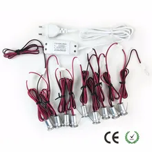 Мини 1 Вт Светодиодный точечный светильник для помещений, коридора, лестницы, светильник ing AC85-277V с регулируемой яркостью 120D потолочный светильник 15 мм с вырезом, 1 Вт* 9 шт./комплект