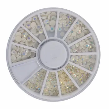 WUF 1 Wheel Nail Art Rhinestone &amp;amp; Decoration For DIY Nails Art Accessory Fashion Decorations Beauty Tools #JS11