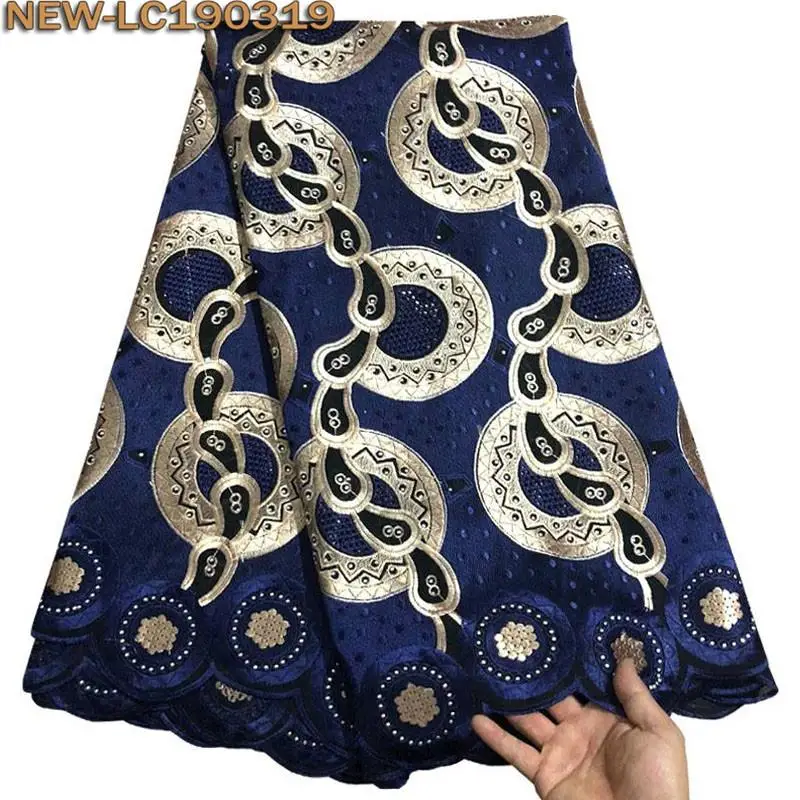 

New arrival african swiss voile lace nigerian lace fabrics 5 yards 2019 high quality swiss cotton voile laces switzerland SW001