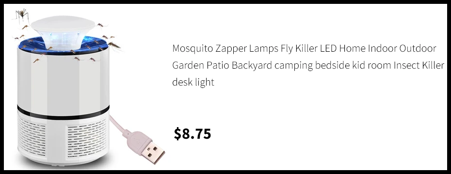 Electronic Insect Killer/Mosquito Zapper Lamps Fly Killer E27 LED Bulb Socket Base Home Indoor Outdoor Garden Patio Backyard UV